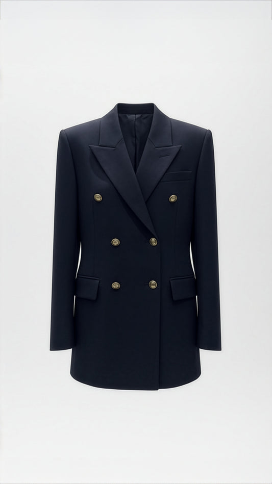 Tailored Blazer with Sharp Cut