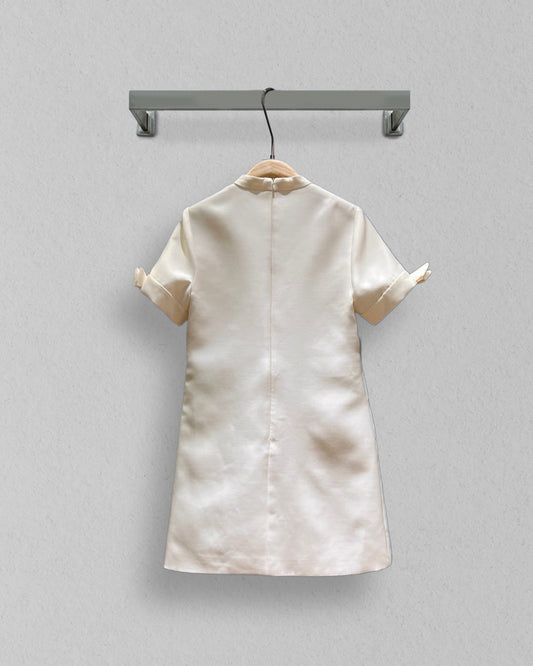 White short sleeve dress