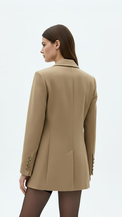 Tailored Blazer with Sharp Cut