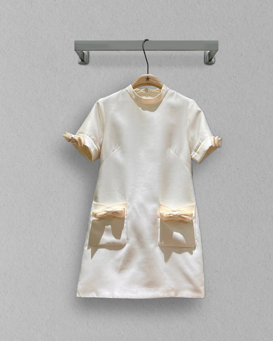 White short sleeve dress