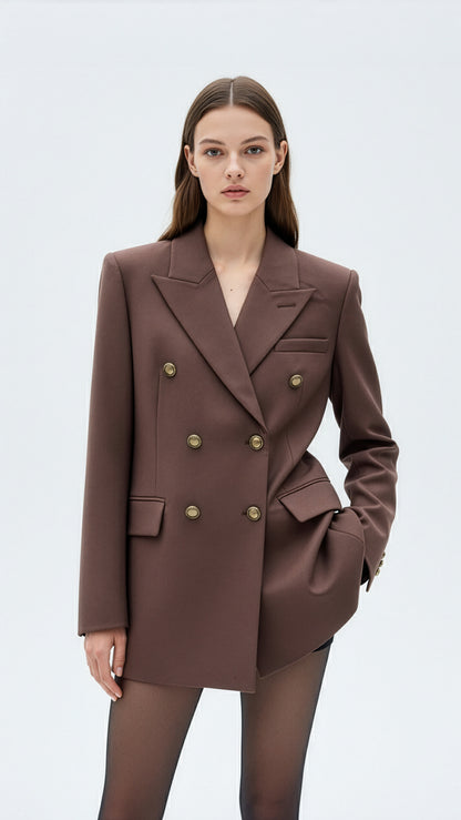 Tailored Blazer with Sharp Cut