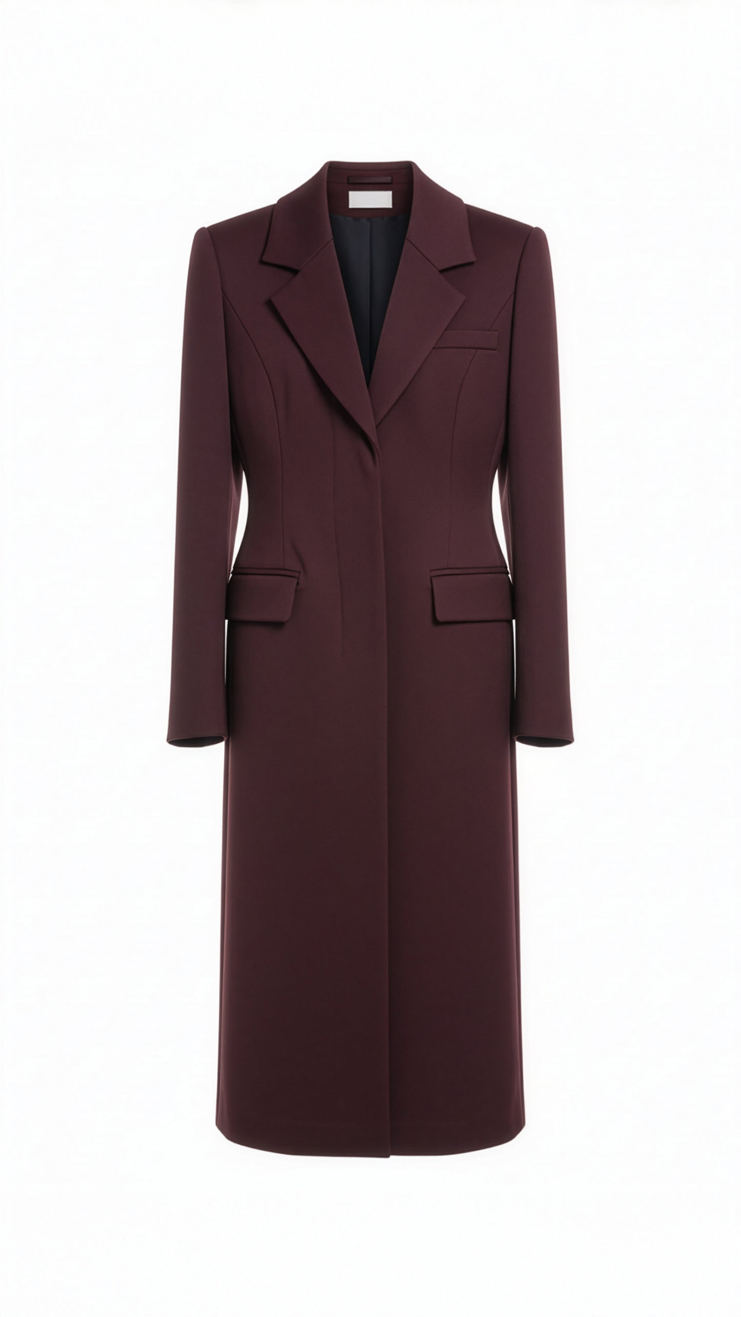 Long Lapel Wool Coat – Elegance in Motion