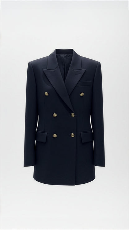 Tailored Blazer with Sharp Cut