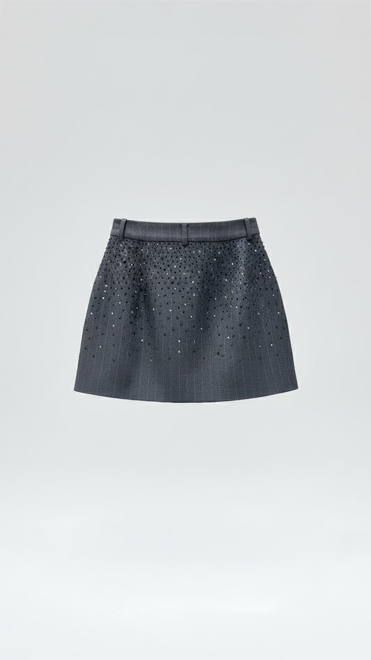 Crystal-Covered Mini Skirt – BlingBling Edition