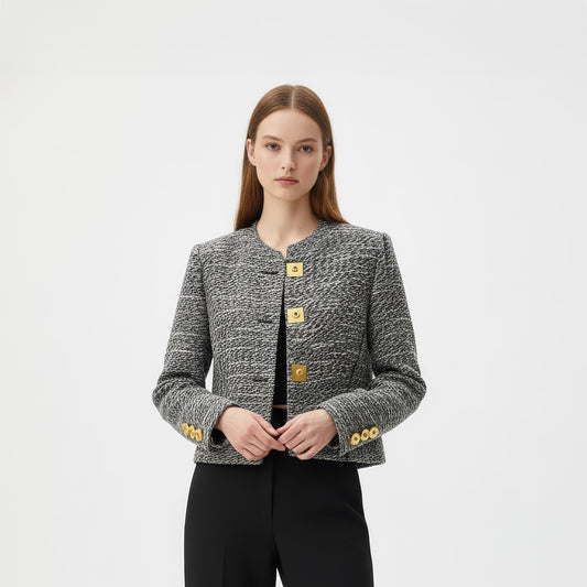 Short Grey Coat – British Elegance